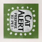 Puzzle d'alerte de chat (Horizontal)