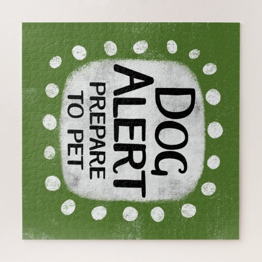 Puzzle d'alerte de chien (Horizontal)