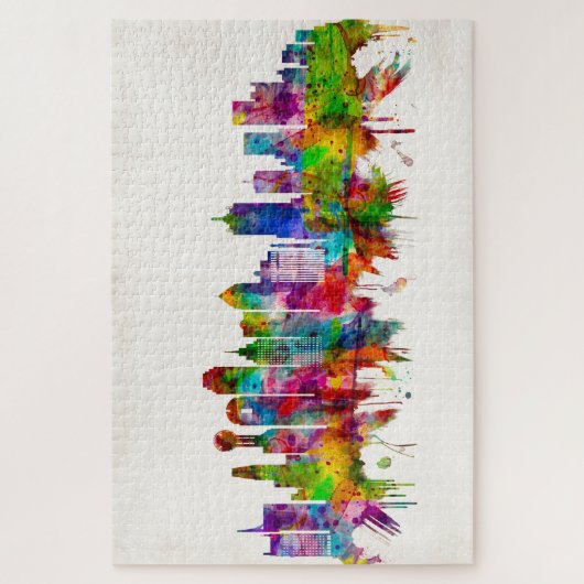 Puzzle Dallas Texas Skyline (Vertical)