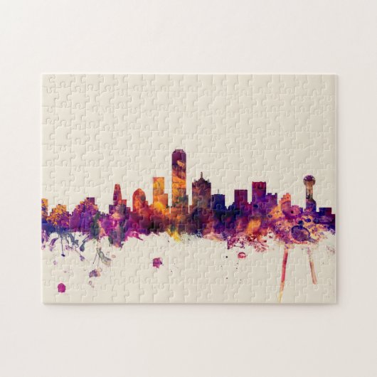 Puzzle Dallas Texas Skyline (Horizontal)