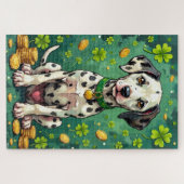 Puzzle Dalmatian St Patrick’s Day Lucky Dog (Horizontal)