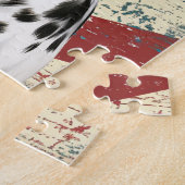 Puzzle Dalmatien au drapeau américain grunge (Côté)