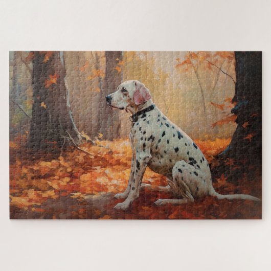 Puzzle Dalmatien en automne Feuilles automne Inspirer (Horizontal)