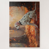 Puzzle Dalmatien en automne Feuilles automne Inspirer (Vertical)