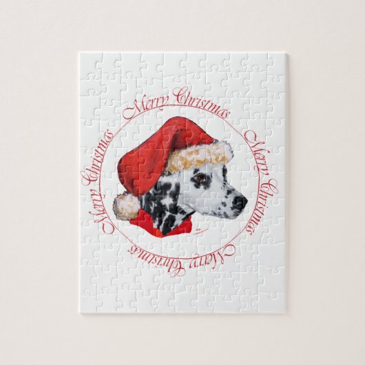 Puzzle Dalmatien Joyeux Noël (Vertical)