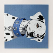 Puzzle Dalmatien portant un collier bleu (Horizontal)