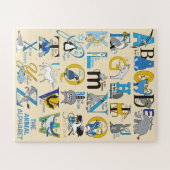 Puzzle d'alphabet animal 16x20 pour enfants à aveu (Horizontal)