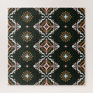Puzzle Damas Oriental : Vintage mosaïque Talavera.
