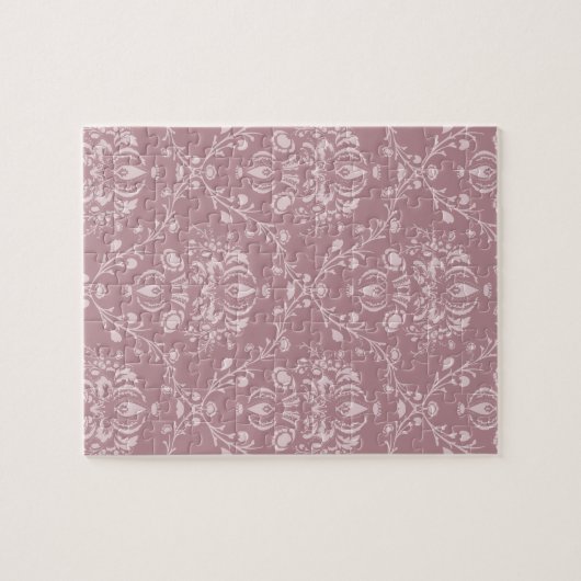 Puzzle Damas violet et blanc (Horizontal)