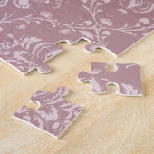 Puzzle Damas violet et blanc (Côté)