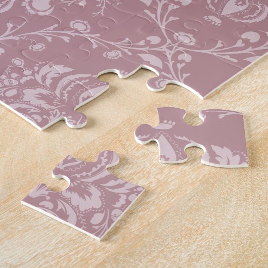 Puzzle Damas violet et blanc (Côté)