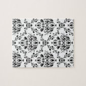 Puzzle Damask blanc et noir (Horizontal)