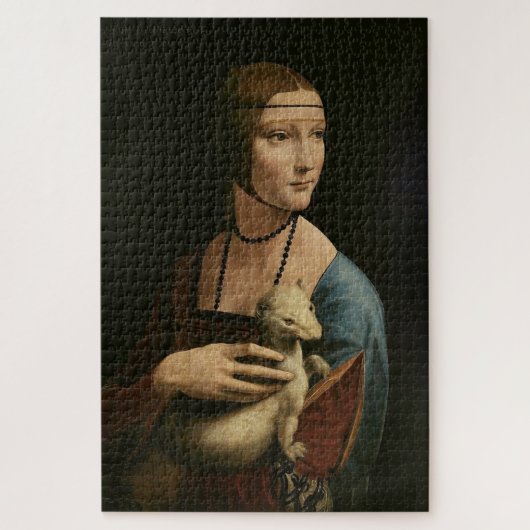 Puzzle Dame avec une Ermine-Cecilia Gallerani par Leonard (Vertical)