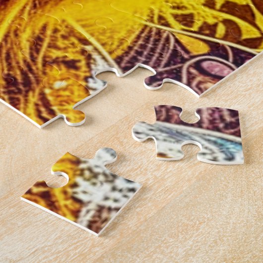 Puzzle Dame cool en Lunettes de soleil bleues (Côté)