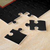 Puzzle Dame Élégante Steampunk Victorienne Rouge à Mécani (Côté)