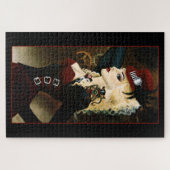 Puzzle Dame Élégante Steampunk Victorienne Rouge à Mécani (Horizontal)