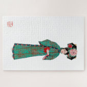 Puzzle Dame en costume mandchou moderne (Horizontal)