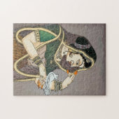 Puzzle Dame et colombe indiennes (Horizontal)