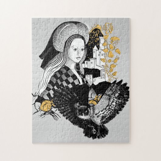 Puzzle Dame et hibou (Vertical)