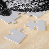Puzzle Dame et hibou nocturne (Côté)