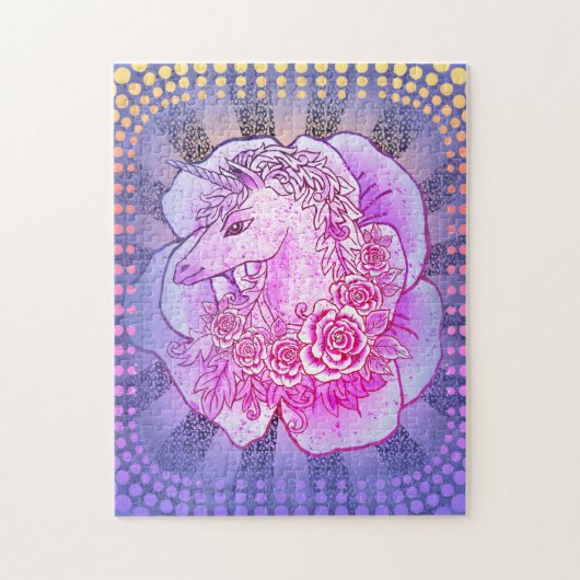 Puzzle Dame Licorne (Vertical)