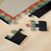 Puzzle Dame offrant un cadeau à un prétendant, 14e siècle (Côté)
