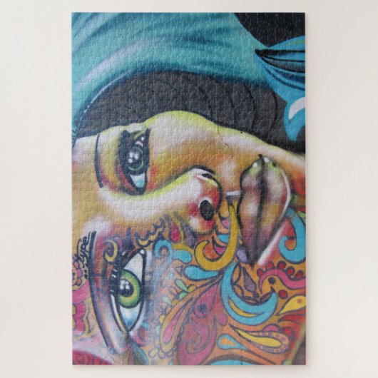 Puzzle dame peinte (Vertical)