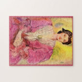 Puzzle dame rose (Horizontal)