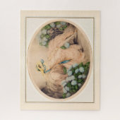 Puzzle Dame rose de Louis Icart (Vertical)