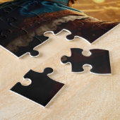 Puzzle Dame Steampunk voyageant dans le temps avec une co (Côté)