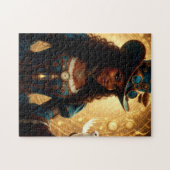 Puzzle Dame Steampunk voyageant dans le temps avec une co (Horizontal)