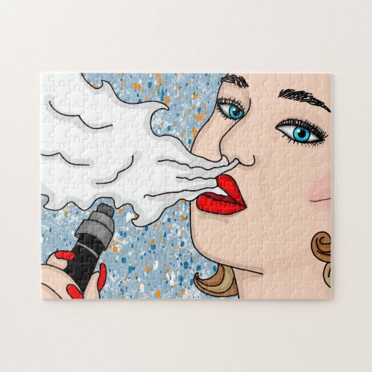 Puzzle Dame Vaping Style Rétro (Horizontal)