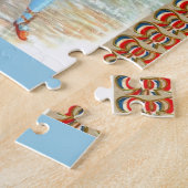 Puzzle Dame victorienne des années 1890 sur la plage (Côté)