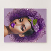 Puzzle Dame violette (Horizontal)