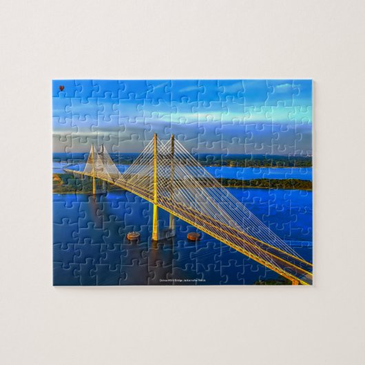 Puzzle Dames Point Bridge Jacksonville Floride. (Horizontal)