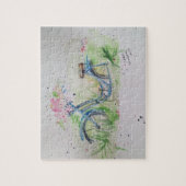 Puzzle Dames vélo dans le champ de printemps (Vertical)