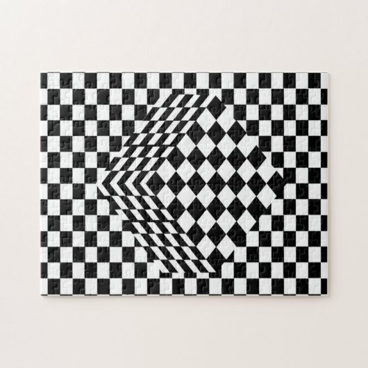 Puzzle Damier d'illusion (Horizontal)