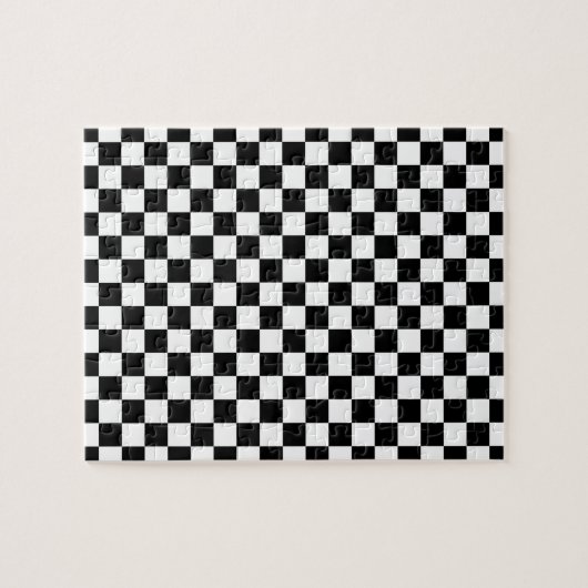 Puzzle Damier noir et blanc (Horizontal)