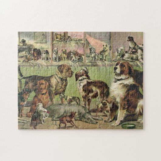 Puzzle d'amoureux de les chiens (Horizontal)