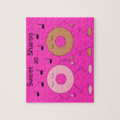 Puzzle Dancing Donuts Fuchsia (Vertical)
