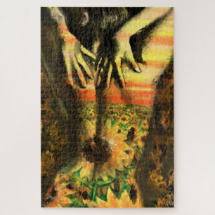 Puzzle Dancing Lady in Sunflower - Art de peinture origin