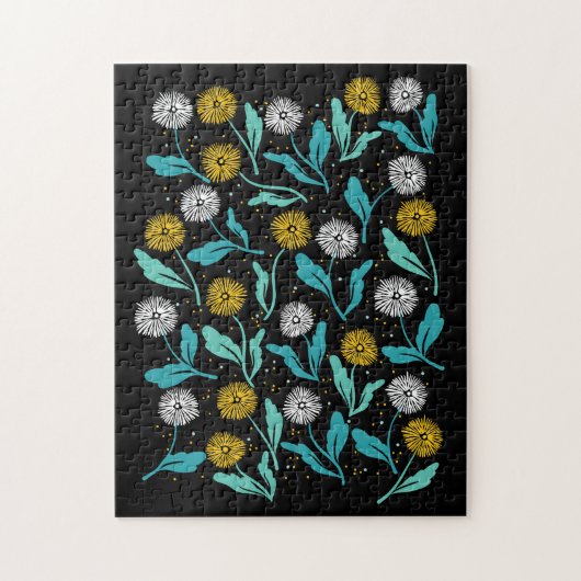 Puzzle Dandelion de printemps Fleurs et design Feuille (Vertical)