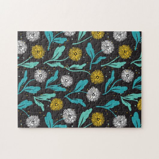 Puzzle Dandelion de printemps Fleurs et design Feuille (Horizontal)