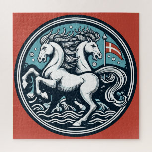 Puzzle "Danemark Magnifique Chevaux Mystiques" 19