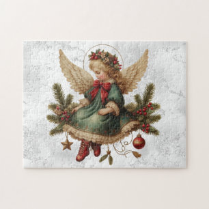 Puzzle d'ange de Noël vintage