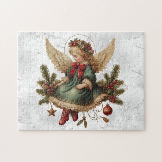 Puzzle d'ange de Noël vintage (Horizontal)