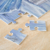 Puzzle d'ange d'hiver avec loups blancs par Renee (Côté)