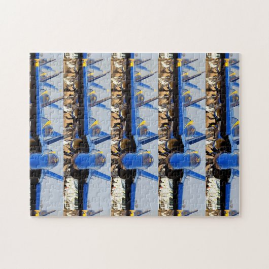 PUZZLE D'ANGES BLEUS (Horizontal)