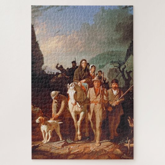 Puzzle Daniel Boone escortant des colons  (Vertical)