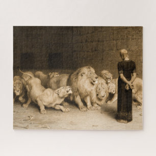 Puzzle Daniel in the Lions Den, 1875 par Briton Riviere